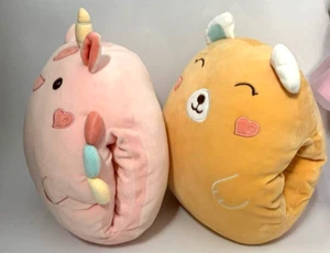 Carino Kawaii Uni-Pig Maialino/Orso Animale Scaldamani Peluche Giocattolo x 2 Bambini (B5) - Foto 1 di 5