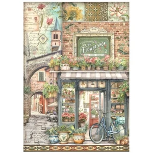 Stamperia A4 RICE PAPER - ART OF TRAVELLING - FARMERS MARKET - Decoupage - Picture 1 of 1