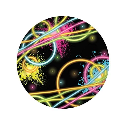 Creative Converting 8 Count Sturdy Style Paper Dessert Plates 7" Glow Party