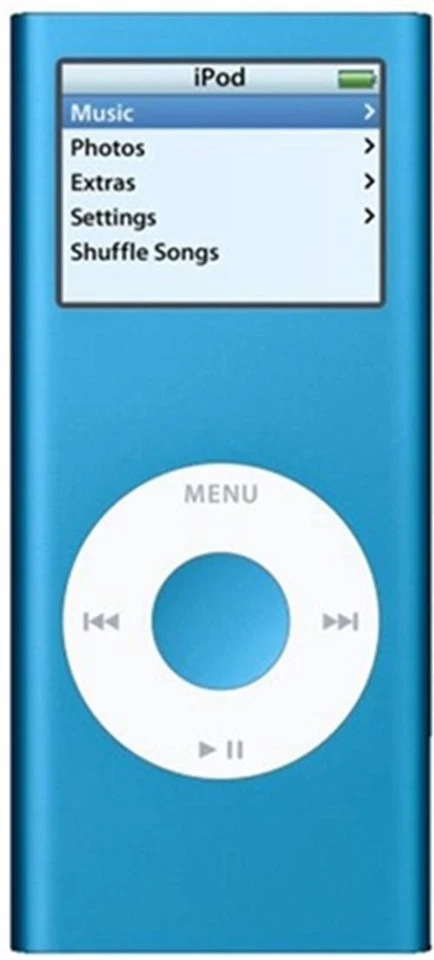 Apple iPod Nano 2nd Generation Gen 4GB Blue - MP3 MP4 Music Player Bundle - Image 1 of 1