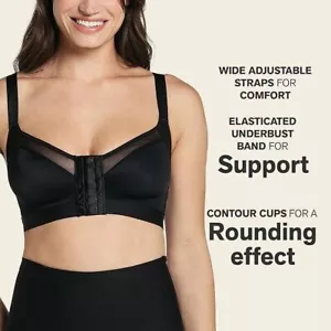Leonisa Comfortable Front Closure Posture Corrector Bra with Contour Cups 36B - Picture 1 of 7