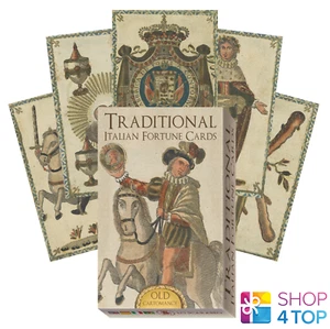 TRADITIONAL ITALIAN FORTUNE CARDS OLD CARTOMANCY LO SCARABEO WAHRSAGEN NEU - Picture 1 of 9