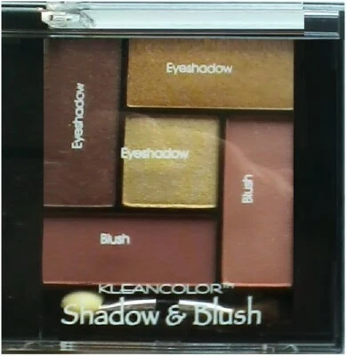 KLEANCOLOR SHADOW & BLUSH COMBO AST NEUTRAL COLORS #361 FREE SHIPPING USA HTF - Image 1 of 4