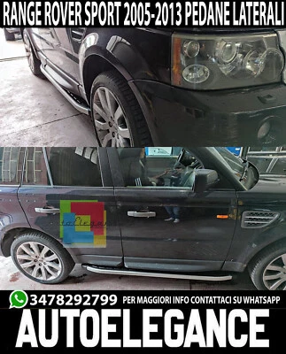 PEDANE LATERALI LAND ROVER RANGE ROVER SPORT 2005-2013 SOTTOPORTA TOP QUALITA' - Imagen 1 de 4