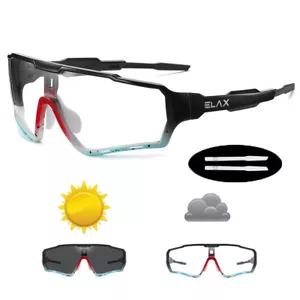 ELAX Bicycle Eyewear Cycling Glasses New Cycling Bike Glasses Sports Sunglasses - Picture 1 of 21