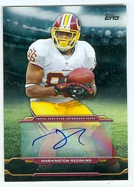 Jordan Reed autographed football card (Redskins) 2014 Topps #TAJR Certified - Image 1 of 1