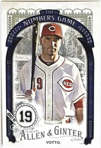 2016 Topps Allen & Ginter Numbers #NG-84 Joey Votto - Reds Baseball Card - Picture 1 of 2