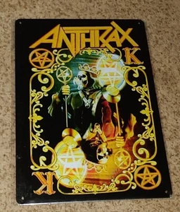 Clearance For Anthrax Rock Band Metal Wall Sign It's new - Picture 1 of 1