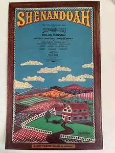 Poster cartolina finestra Broadway 1977 - Shenandoah - William Chapman - Foto 1 di 8