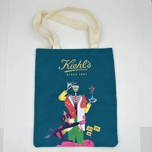 Kiehls Skincare Holiday Reusable Shopping Tote Bag Limited Edition Janine Rewell - Picture 1 of 11