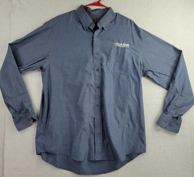 Red House Cat Caterpillar Darr Equipment Logo  Long Sleeve Shirt Mens Large - Image 1 of 4