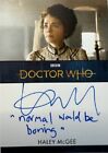 Doctor Who Series 11 & 12 Hobby Edition Haley Mcgee Inscription Autograph