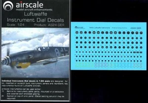 Airscale Decals 1/24 GERMAN LUFTWAFFE WWII GENERIC INSTRUMENT DIALS - Bild 1 von 2