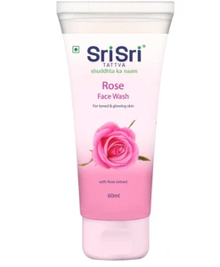 Rose Face Wash - For Toned, Radiant, Glowing Skin - All Skin Types (60 ml) . - Picture 1 of 6