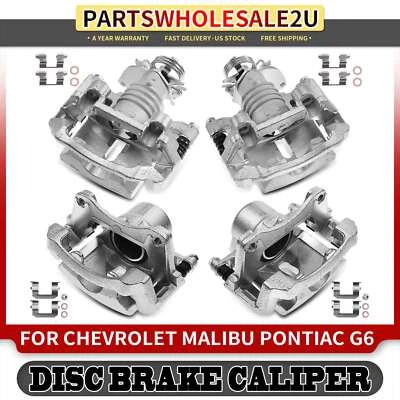 4x Pinza de freno de disco delantera y trasera con soporte para Chevrolet Malibu Pontiac G6 Foto 1 de 4