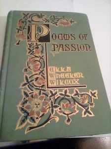 Ella Wheeler Wilcox / Poems of Passion 1883 FREE SHIPPING - Picture 1 of 5