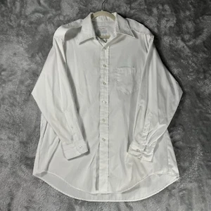 U.S.NAVY OFFICIAL UNIFORM MENS WHITE LONG SLEEVE SHIRT Shoulder Straps Creighton - Picture 1 of 8