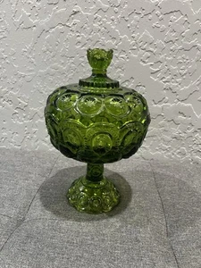 Vintage LE Smith Moons & Stars Candy Dish With Lid Compote | Home Decor | Retro - Picture 1 of 5
