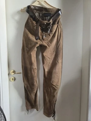 Landhaus by C&A Lederhose Trachtenhose Herren Tracht mit Ledergürtel Braun Gr 98 - Bild 1 von 4