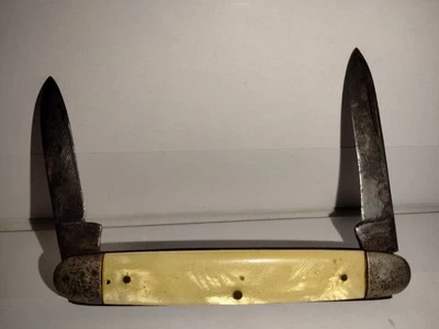 Vintage Keen Kutter Two Blade Knife Faux Pearl Handle Pocket Knife - Image 1 of 3