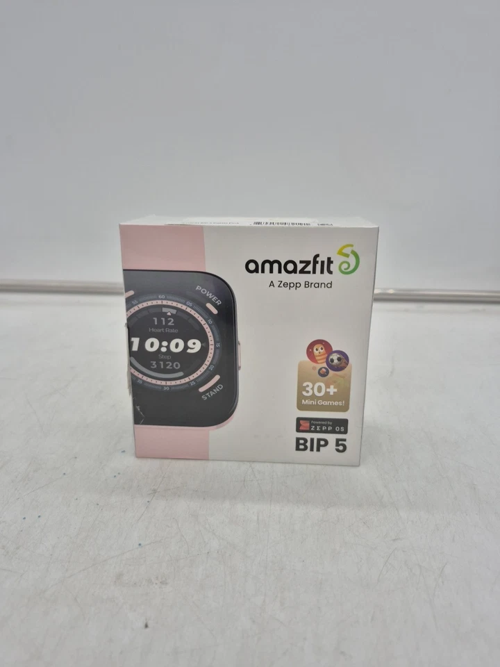 Amazfit A2215 Bip 5 Smart Watch Ultra Large Screen, Pastel Pink Brand New - Image 1 of 1