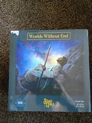Greg Olsen Story Guild World's Without End BRAND NEW Jesus Puzzle 500 Christmas - Image 1 of 4