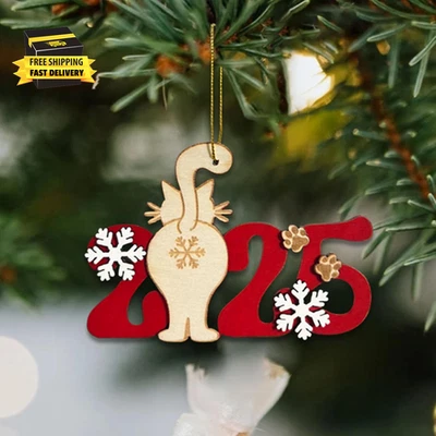 Funny Christmas Ornaments 2025 - White Elephant Gifts for Adults, Unique Wooden - Image 1 of 4