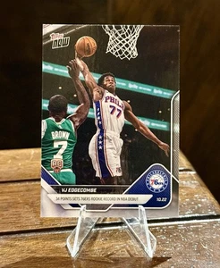 2025-26 NBA Topps Now VJ EDGECOMBE RC #11 Rookie Debut Record Philadelphia 76ers - Picture 1 of 2