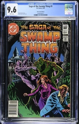 Saga of the SWAMP THING #5 CGC 9.6 NM+ NEWSSTAND Variant (DC Comics, 1982) - Image 1 of 4