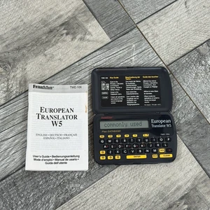 Franklin European Translator DataBank Giochi di Calcetto 5 Lingue TWE-106 Tasca Ottime Condizioni - Foto 1 di 12