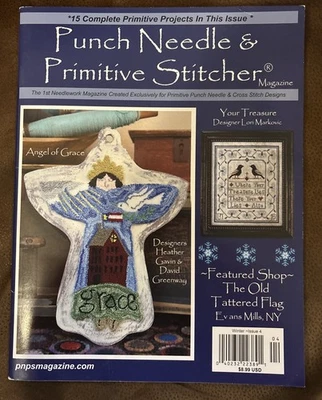 2015-Winter Issue Punch Needle & Primitive Stitcher Magazine Mega Issue - Image 1 of 4
