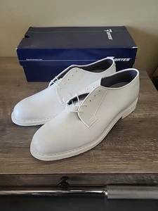 BATES Mens Lites Leather WHT Oxford Uniform Shoes in White Size 12D - Picture 1 of 10
