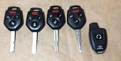 Lot of (4) Subaru Key FOBS FOB plus starter - Image 1 of 3
