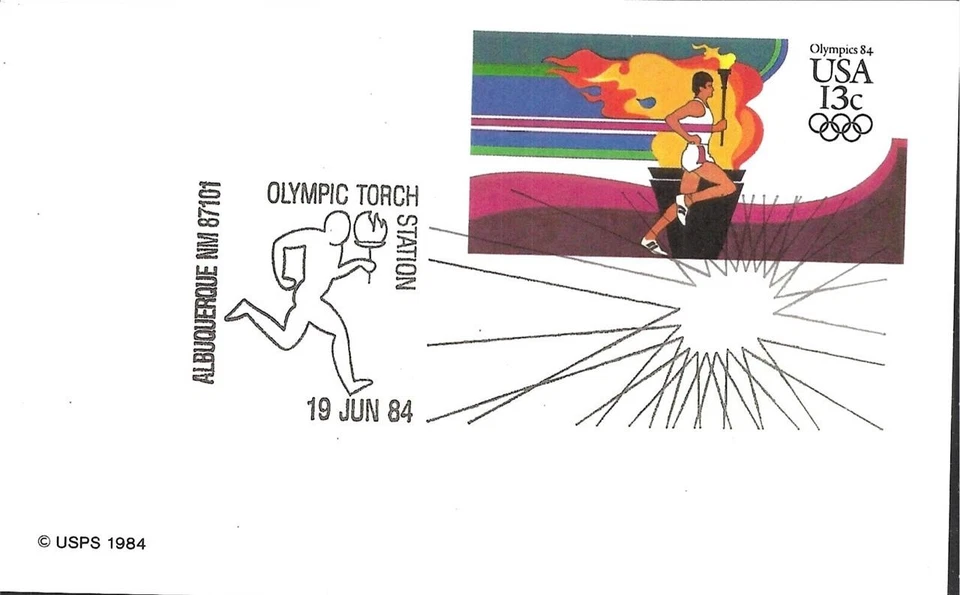 1984 OLYMPIC TORCH STATION Albuquerque NM 19 June 1984 - Image 1 of 1