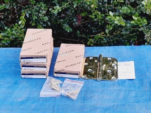 4 Baldwin Door Hinge 5/8 In. Radius Corners 4 X 4 SRP Polished Brass 1140.003.I - Foto 1 di 8