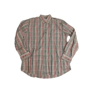 Camisa Cutter And Buck Manga Larga Botón Grande Cuadros Multicolor - Imagen 1 de 5
