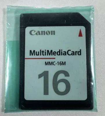 CANON SD 16MB MultiMedia Card MMC-16M Vintage New Sealed - Image 1 of 2