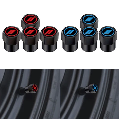 Tapas de vástago de válvula de neumático de aluminio 4 piezas para Dodge Challenger Charger Durango Avenger Foto 1 de 4