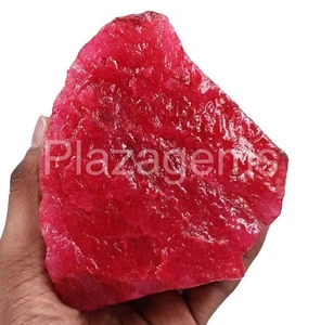 Natural (Color Dyed) Certified 4857.5 Carat Red Ruby Rough Loose Gemstone 4HKS - Picture 1 of 10