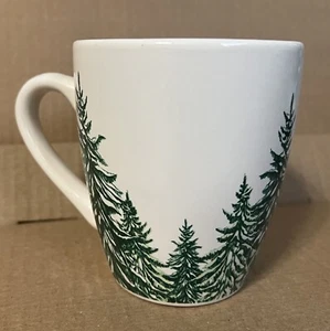 Taza de café de porcelana de pinos de hoja perenne de hoja perenne de Navidad Royal Norfolk - Imagen 1 de 22