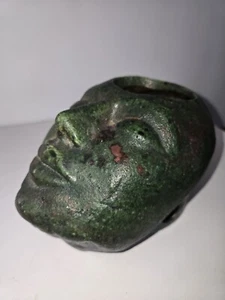 Vtg Artist Signed KOBE Women's Face Wall Hanging Modernist Sculpture Art Pottery - Picture 1 of 10