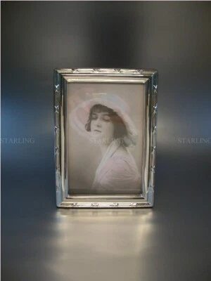 CINTURINO CROCE CORNICE ARGENTO CORNICE PORTAFOTO DORSO IN LEGNO MASSICCIO 925 STERLING MOGANO (T1) - Immagine 1 di 4