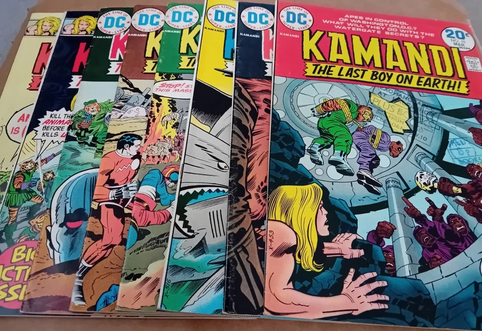 Kamandi Lot x8 - VG/FN (5.0) - DC 1974/75 - 20/25 Cents copies - Jack Kirby  - Image 1 of 1