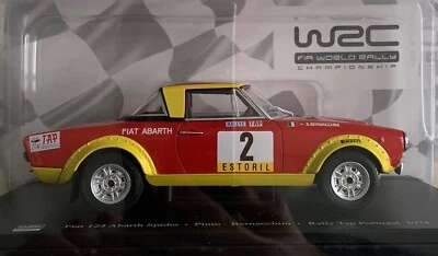 Fiat 124 Abarth n°2 Tap Portugal 1974 HACHETTE Wrc 1/24 par Altaya,  IXO - Photo 1/3