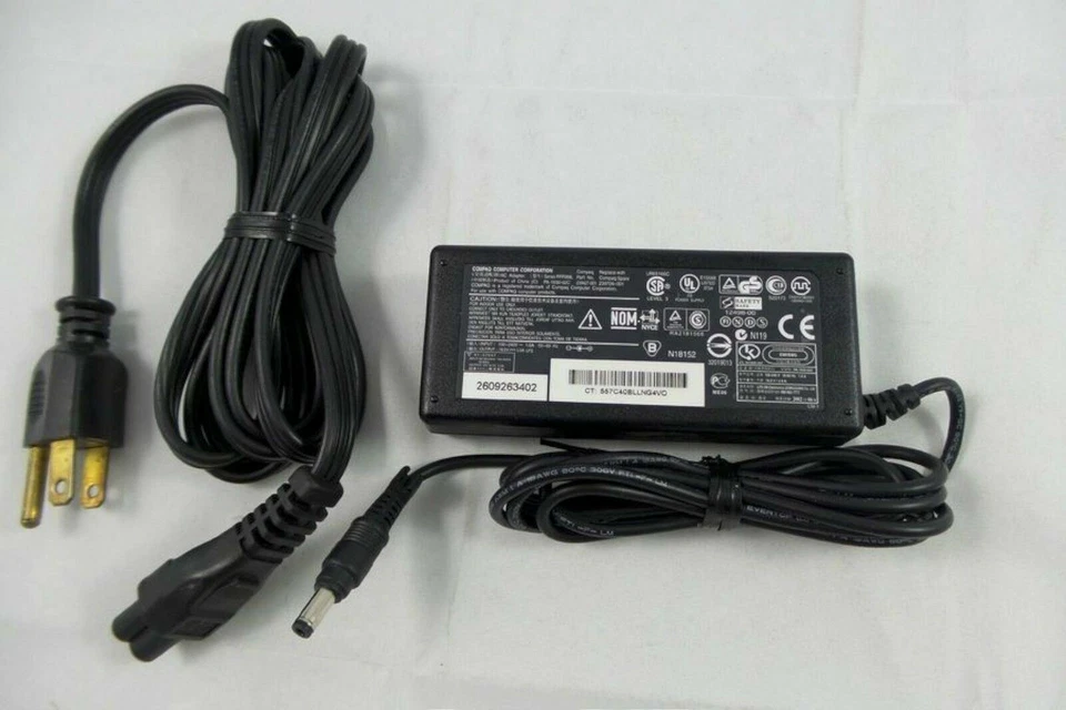 GENUINE Compaq 239704-001 LAPTOP AC ADAPTER POWER SUPPLY 65W Charger OEM - Image 1 of 1
