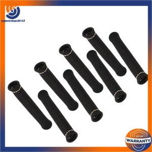 8Pcs Black Spark Plug Wire Boots Heat Shield Protector Sleeve SBC BBC 350 1200° - Picture 1 of 7