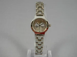 Coca Cola Watch Women 22mm Silver Tone Clasp Band Radiant Dial New Battery 6.75" - Picture 1 of 15