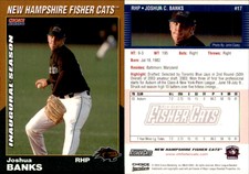 Joshua Banks 2004 Choice New Hampshire Fisher Cats #17 Card *AutographDen*