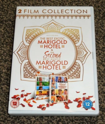 THE BEST EXOTIC MARIGOLD HOTEL + THE SECOND SEQUEL 2 FILM DVD SET (FREE UK P&P) - Image 1 of 3