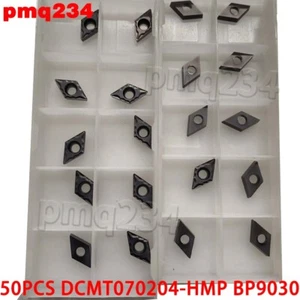 50PCS DCMT070204-HMP BP9030 DCMT 07 0204 CNC Carbide Inserts for Stainless Steel - Picture 1 of 3